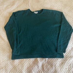 VTG Dark Green Sweater Jumper - Size Large